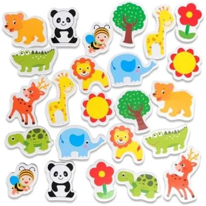 Magneti decorativi set 24 piese animale colorate rasina non-toxica