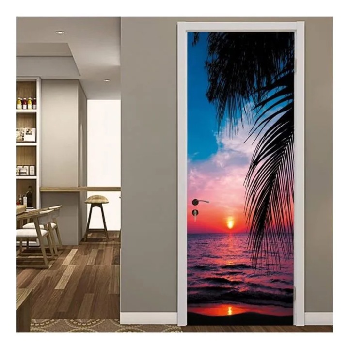 Sticker usa tropical, set 2 buc, autocolant, 77x200cm, multicolor