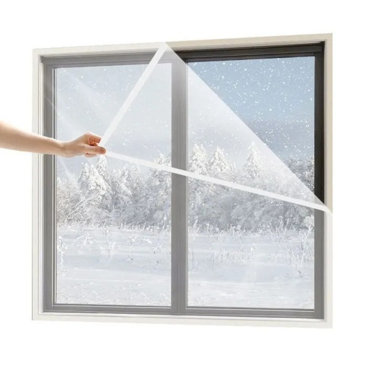 Perdea termica iarna 200x240cm EVA transparenta impermeabila