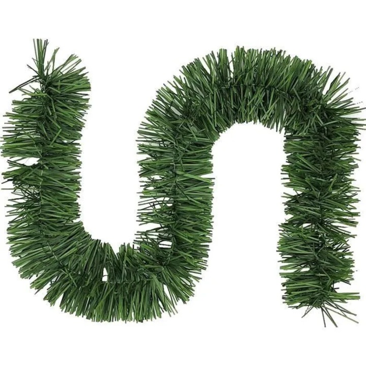 Ghirlanda artificiala 10m verde inchis plastic decor Craciun