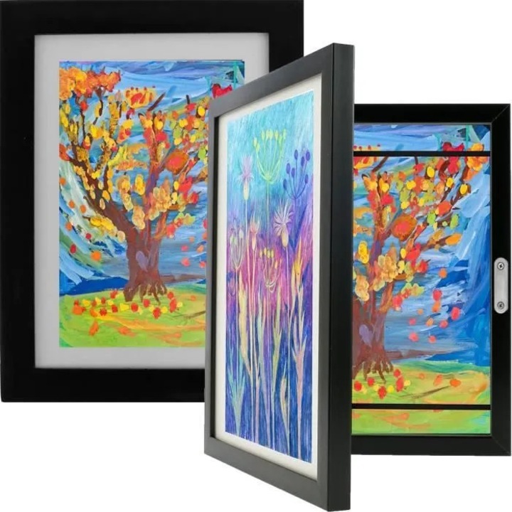 Cadru foto copii, design modern, magnetic, multicolor, 33x24cm