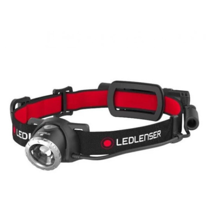 Lanterna frontala Ledlenser H8R, 600lm, negru, 158g, 3400mAh, IPX4