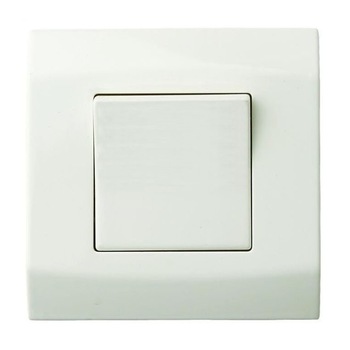 Intrerupator standard, incastrabil, 230V, de interior, alb Intrerupator standard, incastrabil, 230V, de interior, alb