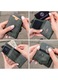 Портфейл от естествена кожа със защита срещу RFID сканиране на карти, компактен трифолд дизайн, Valencia - зелен