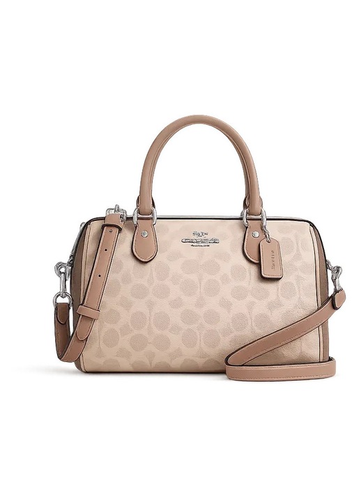 Geantă de damă Coach Rowan Satchel, Bej