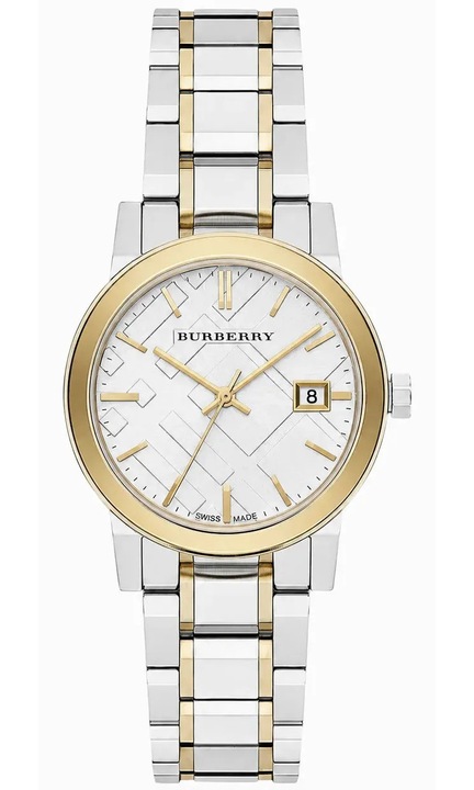 Дамски часовник Burberry The City BU9115, INOX, Сребрист / Златен