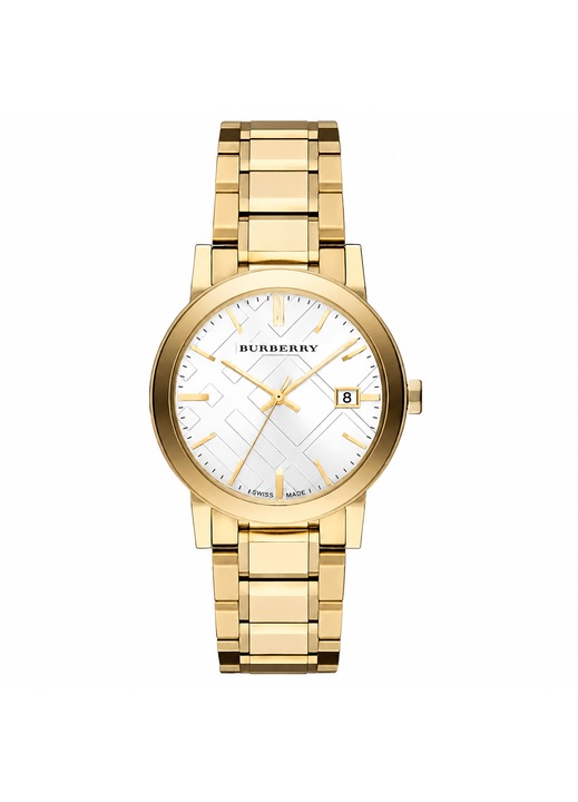 Дамски часовник Burberry The City BU9103, INOX, Златен / Бял