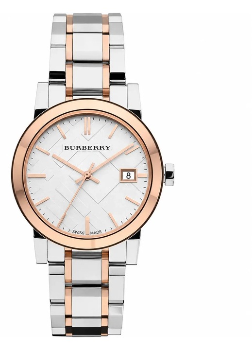 Дамски часовник Burberry The City BU9105, INOX, Златист / Сребрист