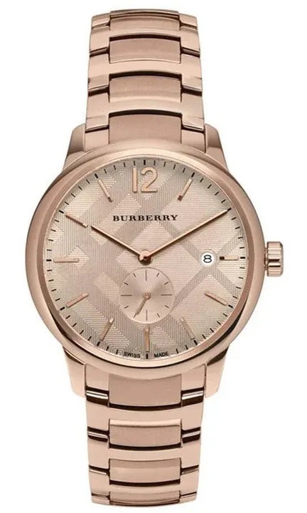 Мъжки часовник Burberry The Classic BU10013, INOX, Розово злато