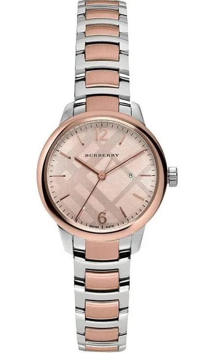 Дамски часовник Burberry The Classic BU10117, INOX, Розово злато / Сребрист