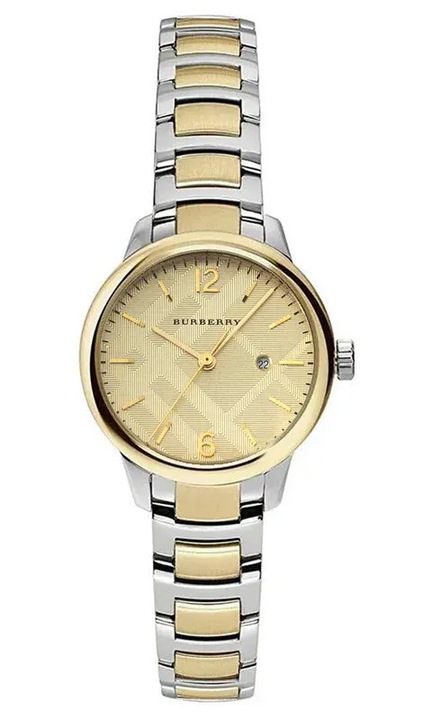 Дамски часовник Burberry The Classic BU10118, INOX, Сребрист / Златист