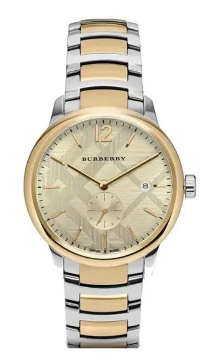 Мъжки часовник Burberry The Classic BU10011, INOX, Златен / Сребрист