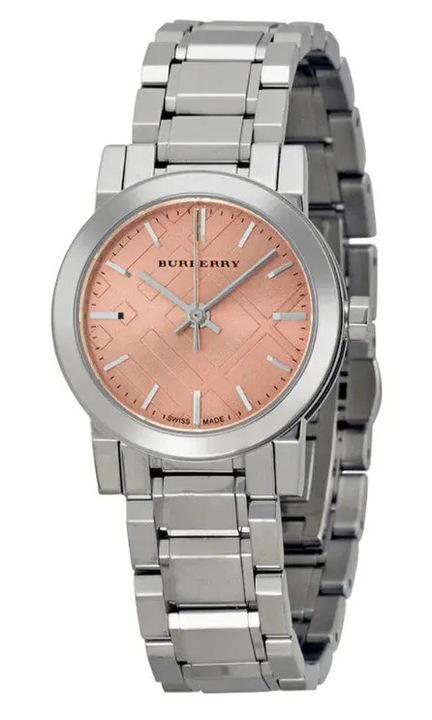 Дамски часовник Burberry The City BU9231, INOX, Сребрист / Розов