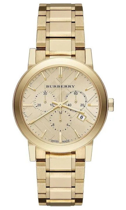 Мъжки часовник Burberry The Classic BU9753, INOX, Златен