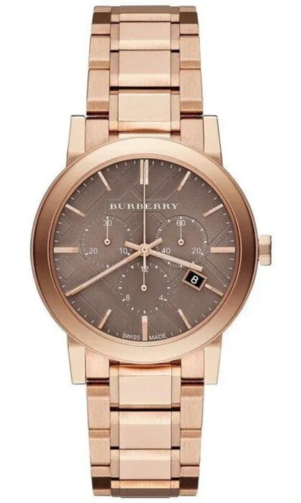 Мъжки часовник Burberry The Classic BU9754, INOX, Розово злато