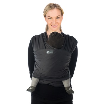 Sistem de purtare wrap elastic Tricot Slen Dark Grey Organic Babylonia Sistem de purtare wrap elastic Tricot Slen Dark Grey Organic Babylonia