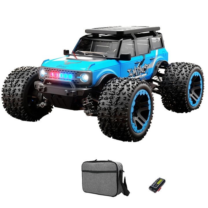 Drift Racing Autó, 4WD, 70 km/h sebesség, 31x20.5x11 cm, fekete