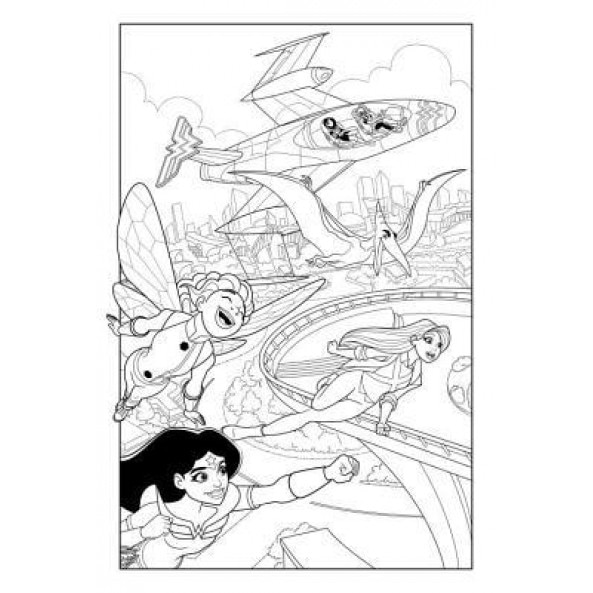 DC Super Hero Girls: A Kids Coloring Book, Various (Author)