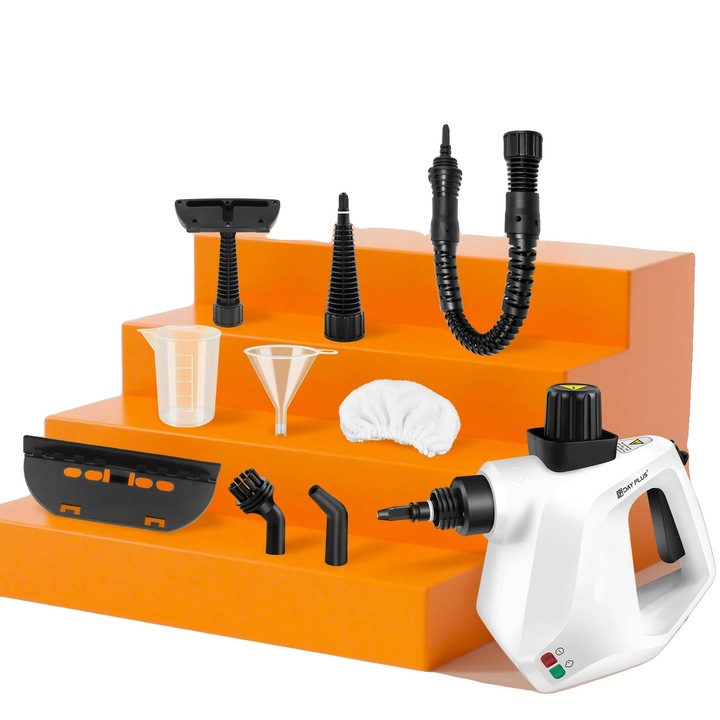 Aparat de curatat cu abur 3000W 9 accesorii 400ml portabil