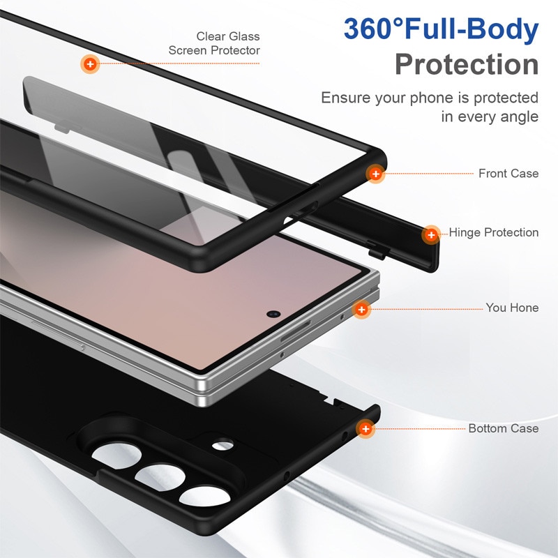 Husa pentru Samsung Galaxy Z Fold8 Ultra, Infinity Mag Case, Protectie ecran, MagSafe, Negru