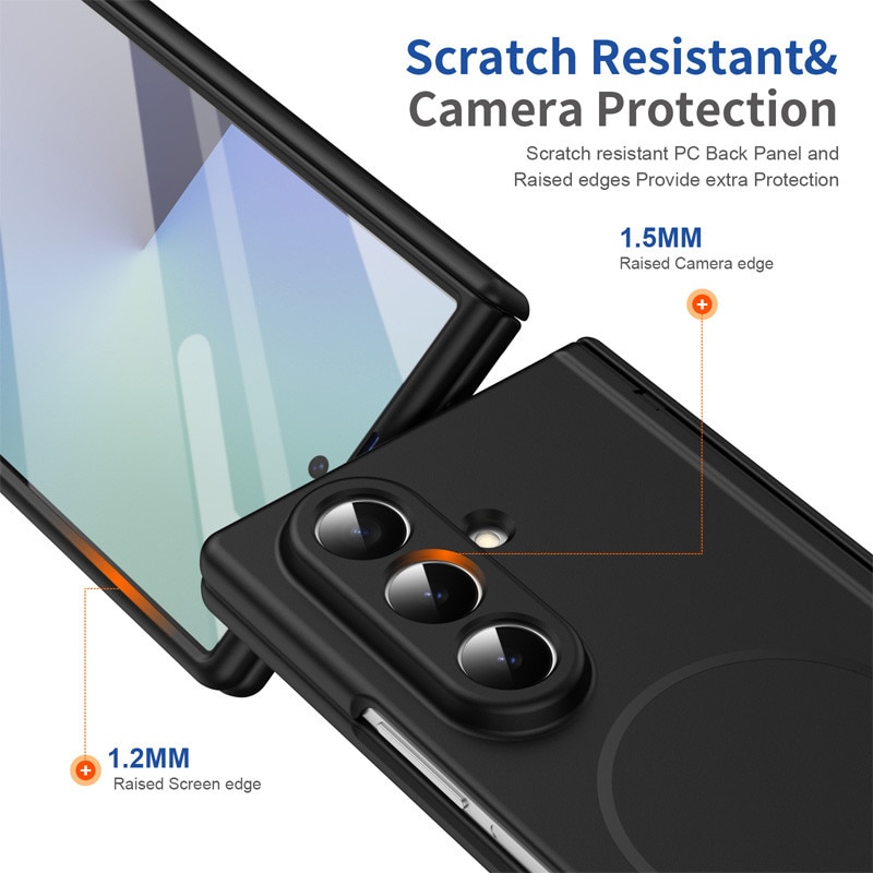 Husa pentru Samsung Galaxy Z Fold8 Ultra, Infinity Mag Case, Protectie ecran, MagSafe, Negru