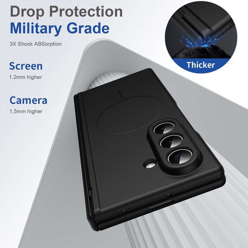 Husa pentru Samsung Galaxy Z Fold8 Ultra, Infinity Mag Case, Protectie ecran, MagSafe, Negru