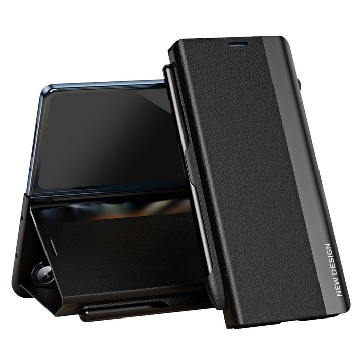 Husa Flip pentru Samsung Galaxy Z Fold8 Ultra, S Pen inclus, Protectie Completa, Negru