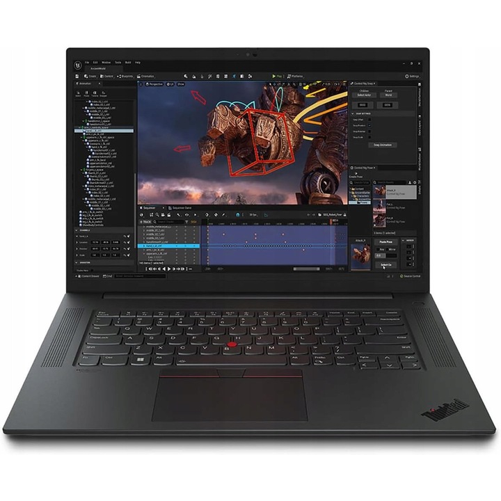Laptop Lenovo ThinkPad P1 Gen 6, Intel Core i7, 64GB, 1TB, OLED, RTX 4080, 16"