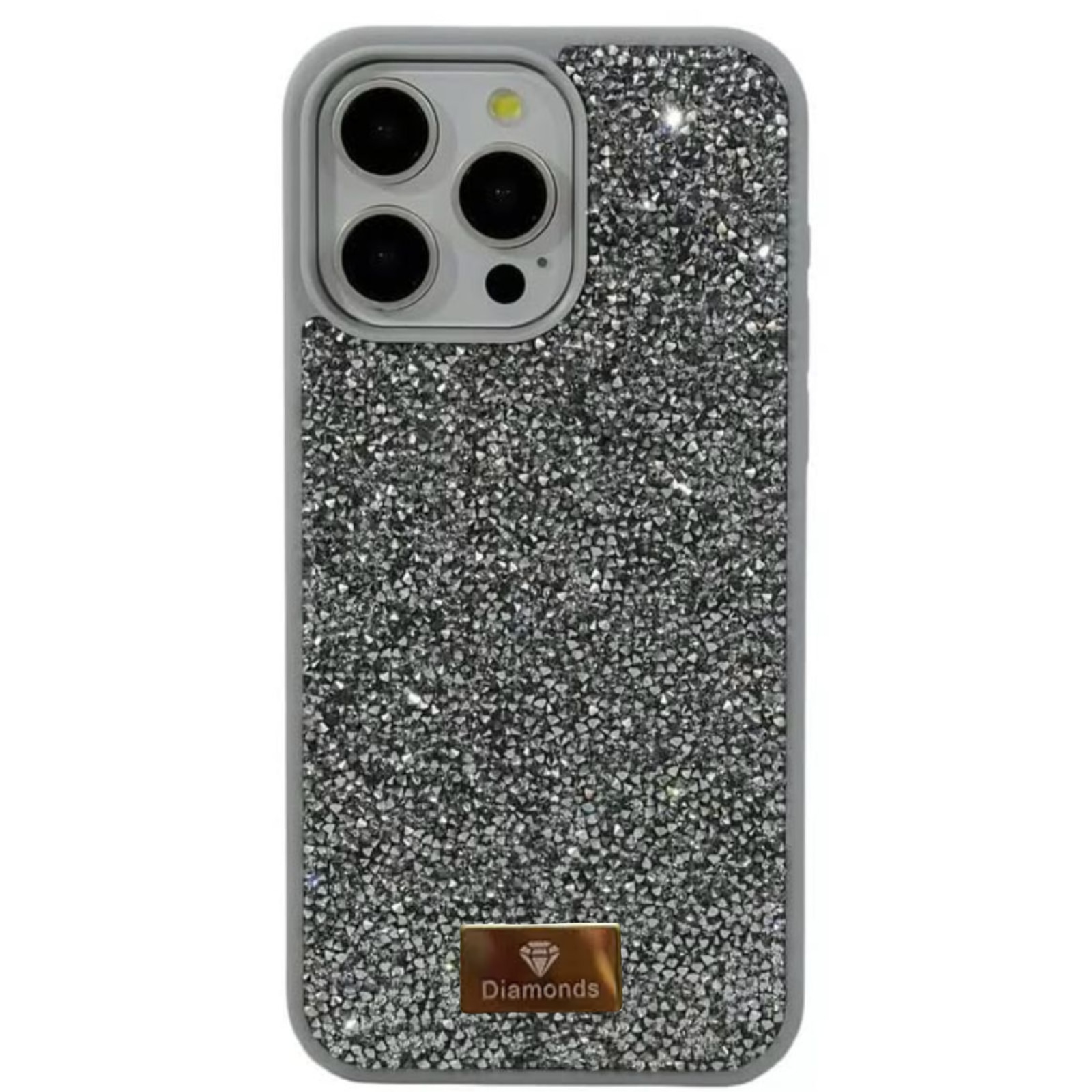 Husa pentru iPhone 16 Plus Shiny Luxury Diamond, Gray