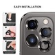 Metal Style ezüst kamera védő iPhone 11 Pro Max készülékhez