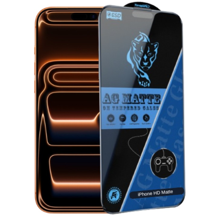HD AG Matt Üvegfólia iPhone 17 Pro Max-hoz