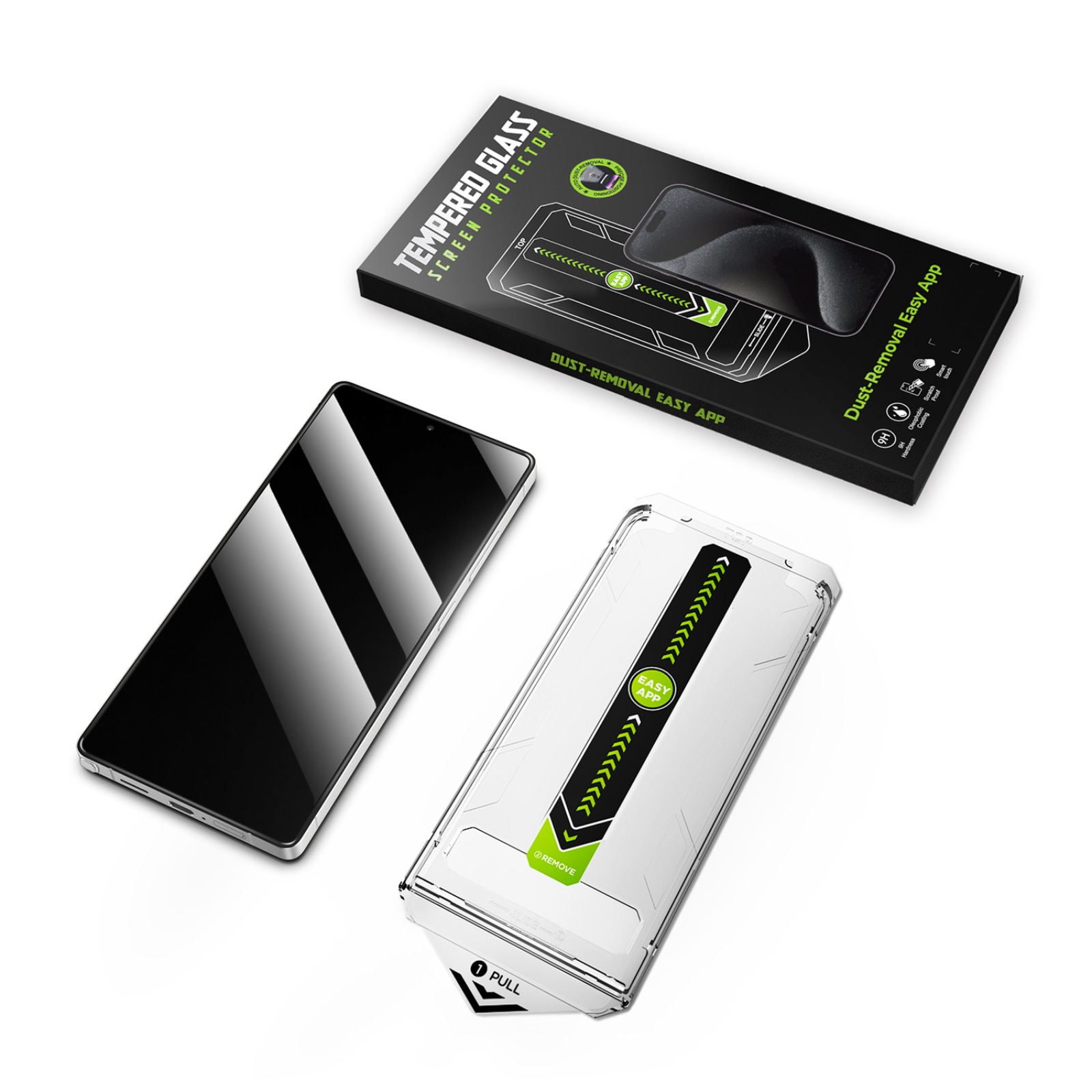 Kit Folie Sticla Privacy, Titan Dust Removal Easy App pentru Samsung Galaxy S26 Ultra