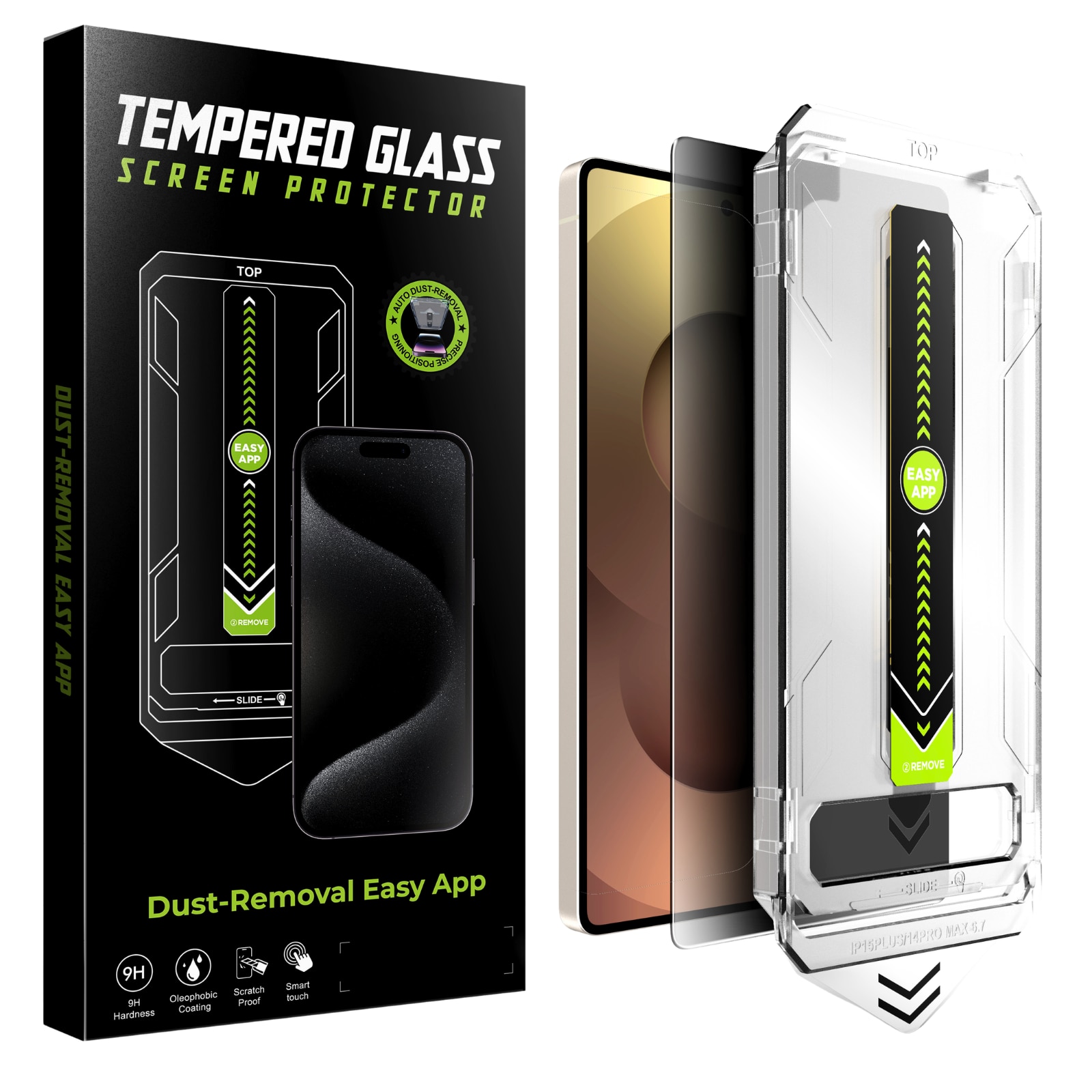 Kit Folie Sticla Privacy, Titan Dust Removal Easy App pentru Samsung Galaxy S26 Ultra
