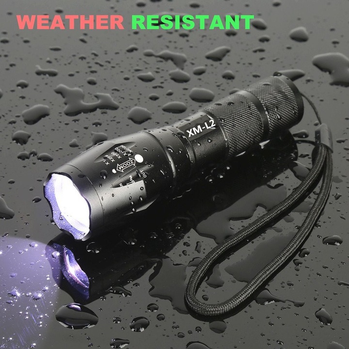 Фенерче CREE XML-T6, LED, С батерия, Приближение