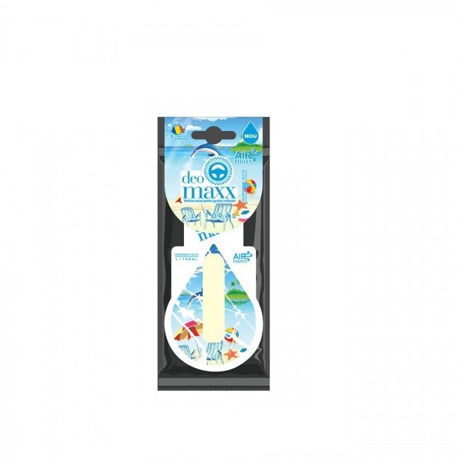 Pachet Promo:Odorizant Auto Air Maxx Fiola Litoral + Jaluzele auto laterale cu ventuza set 2 buc