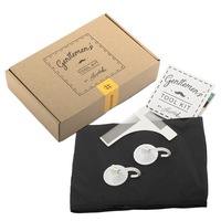 set de ingrijire barba gentlemens tool kit pieptan contur barba din otel  pelerina de tuns barba  ghid aranjarea barbii cadou - conceptool imagen 39_0_
0