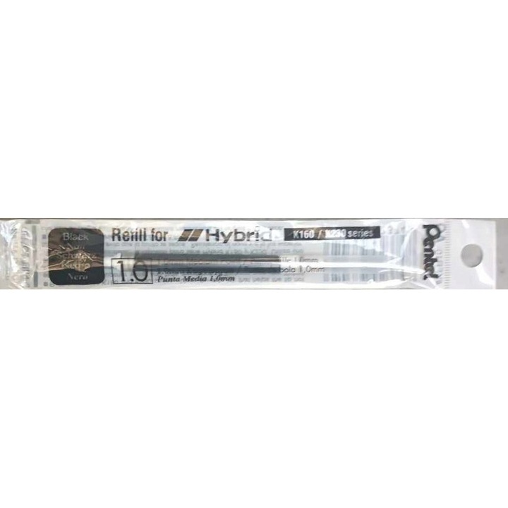 Комплект от 4 резервни пълнителя Pentel черни K160/K230, 1.0mm