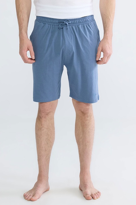 LC WAIKIKI, Pantaloni scurti de casa cu croiala slim-fit, Albastru stins