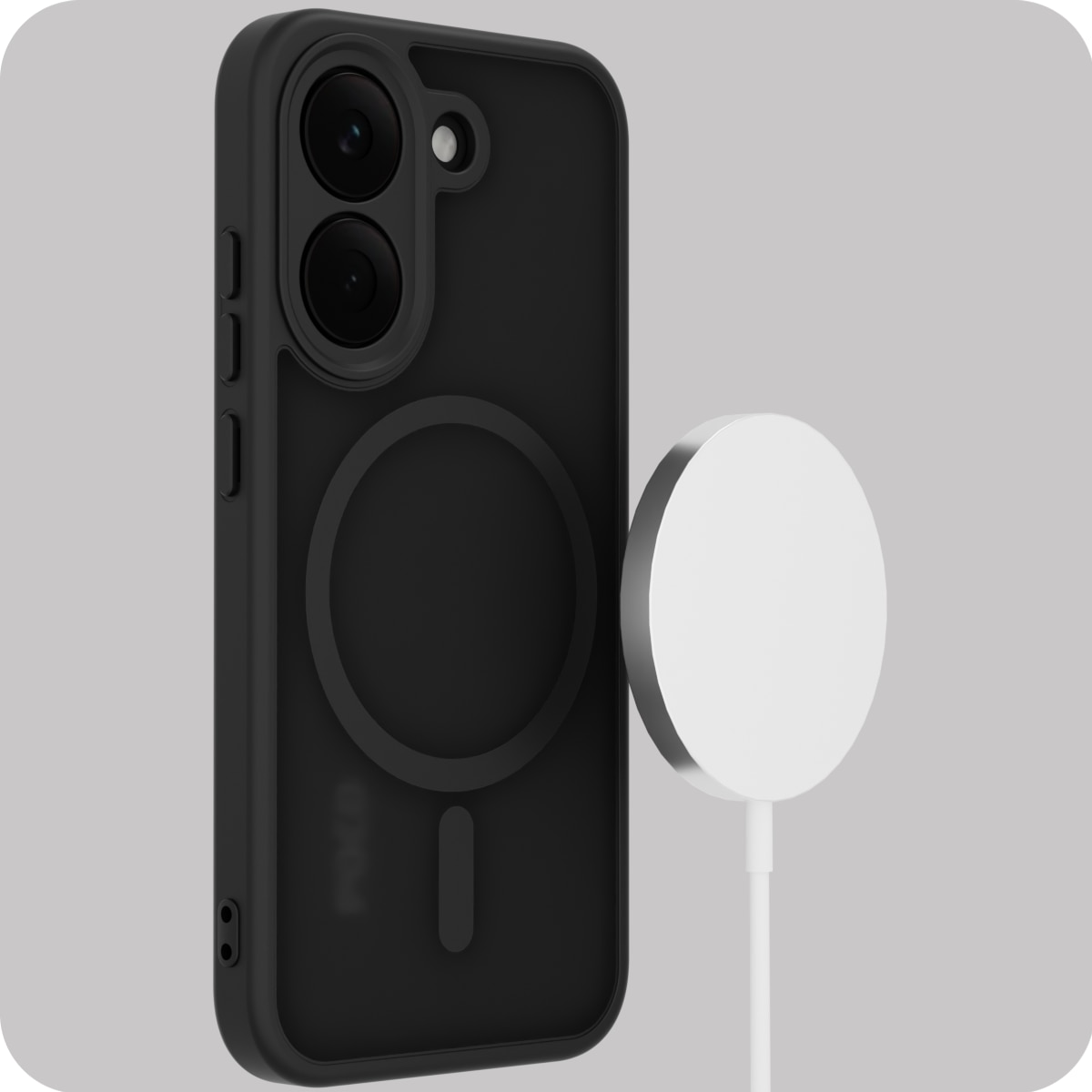 Husa telefon, Supero, compatibila MagSafe cu inel magnetic, include folie sticla securizata 9H, spate mat rezistent la amprente, protectie ridicata pentru camera, ultra-usoara, potrivita pentru Poco X8 Pro, negru