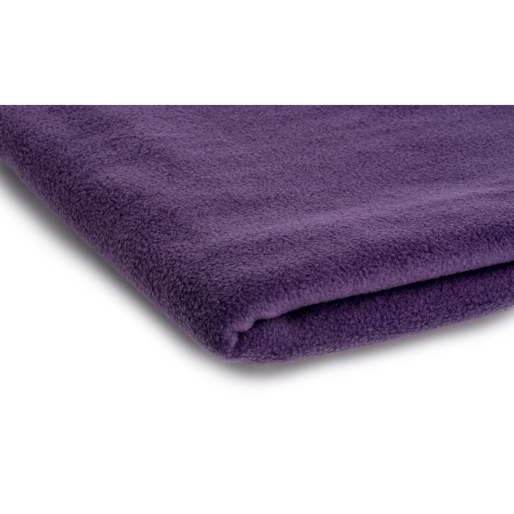 Fleece kötöttáru 300g/m², Sötétlila szín, 100% poliészter, Méretek 50cm x 155cm
