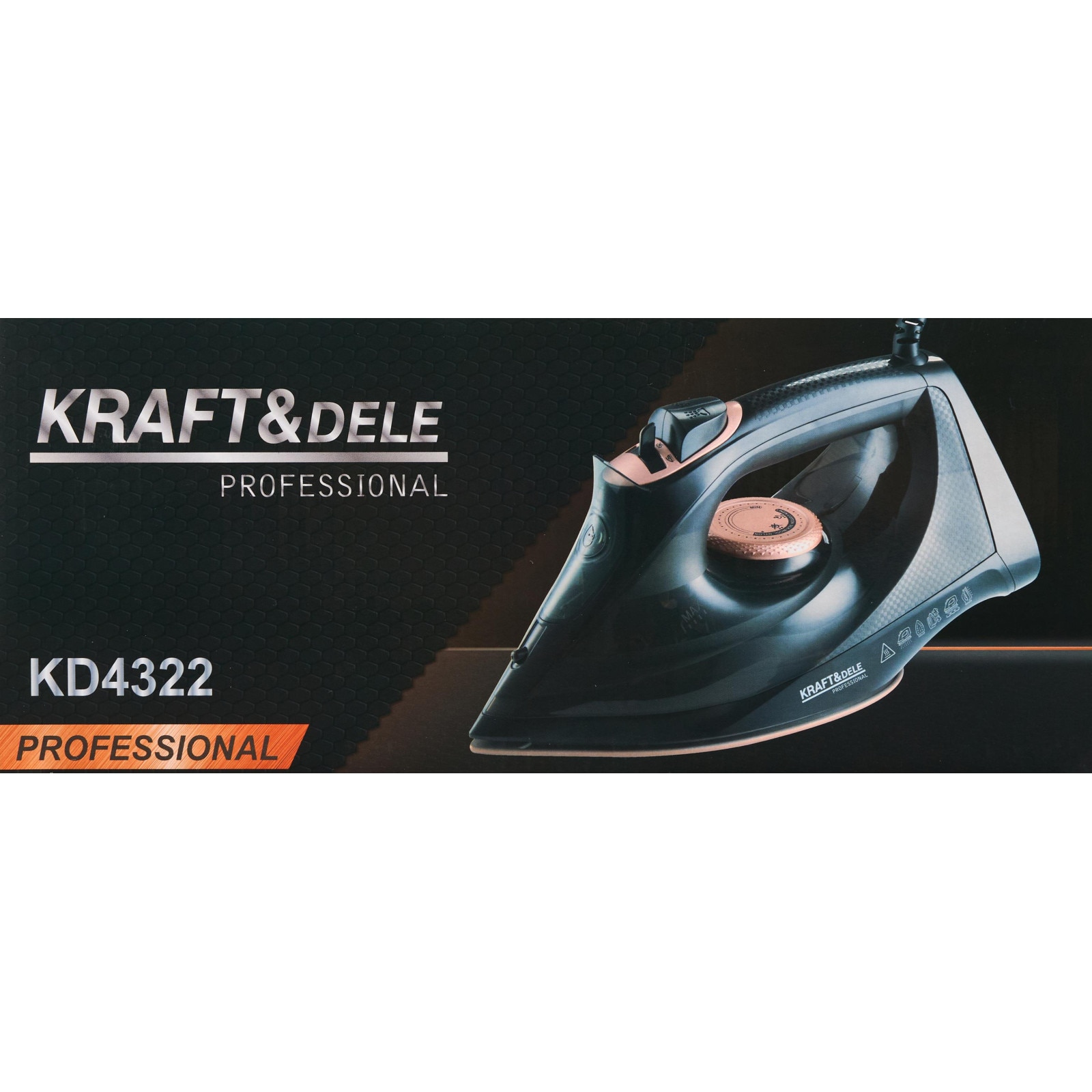 Fier de calcat cu abur 3200 W, rezervor 330 ml (KD4322)