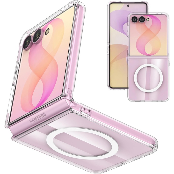 Калъф за Samsung Galaxy Z Flip 8, с MagSafe Anti-Shock 1.5mm, прозрачен