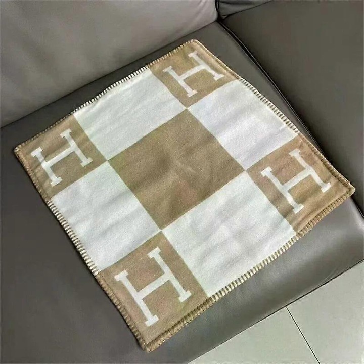 Husa perna decorativa, 45x45cm, casmir, kaki