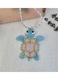 Colier handmade broasca testoasa – pandantiv din margele Toho, bijuterie de vara - Amma Design
