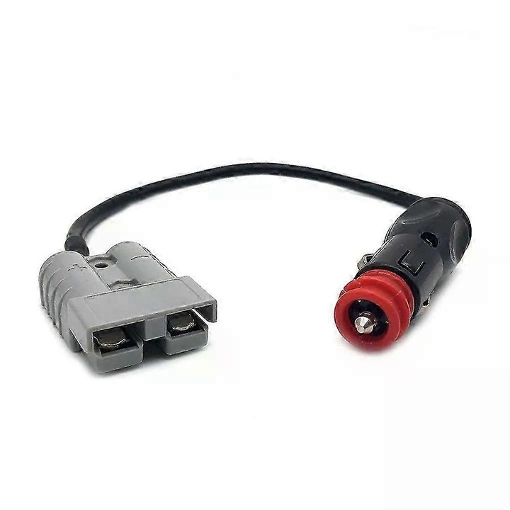 Adaptor auto 50 Amp 50cm pentru priza Anderson la bricheta 12V negru