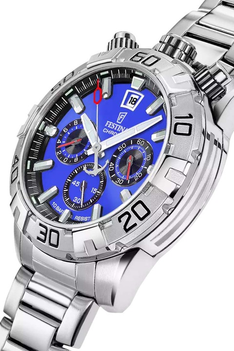 Festina, Часовник с хронограф, Светлосребрист