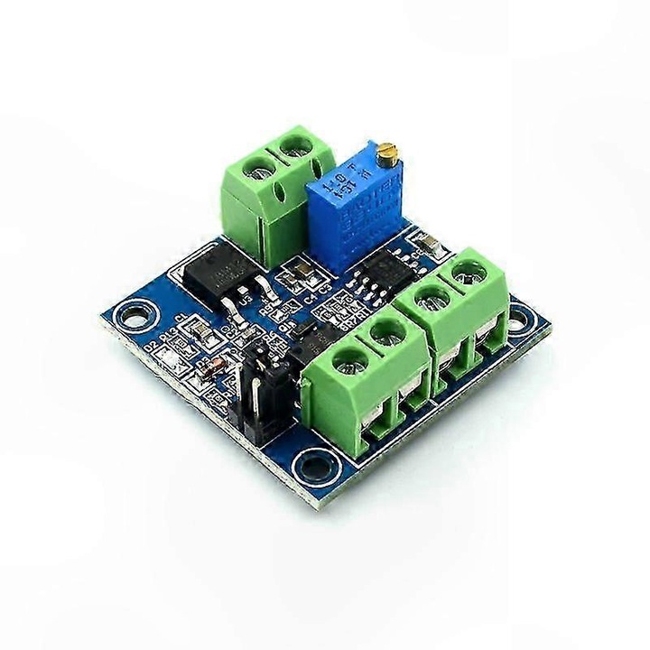 Modul convertor semnal digital-analog 0-10V, albastru, 3.3x3.3cm