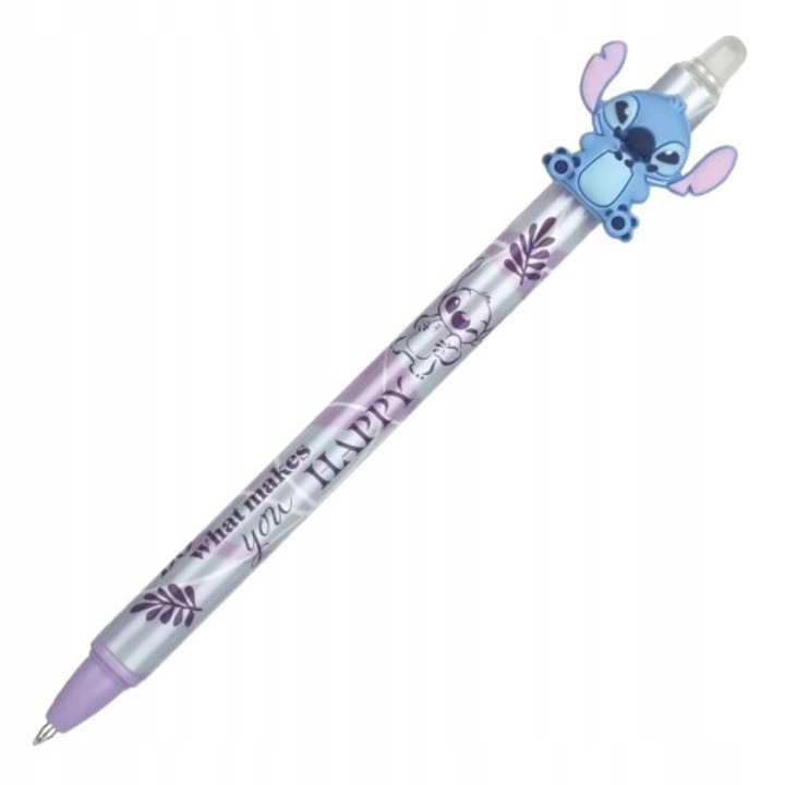 Комплект от 6 изтриваеми химикалки Coolpack Disney Stitch многоцветни 0,5 мм сини