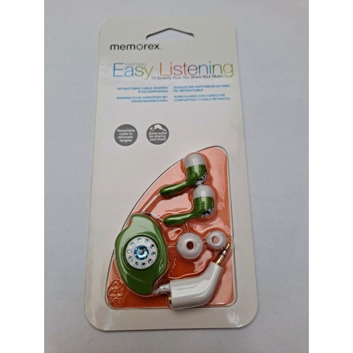 Casti in-ear Memorex IE300 verde plastic