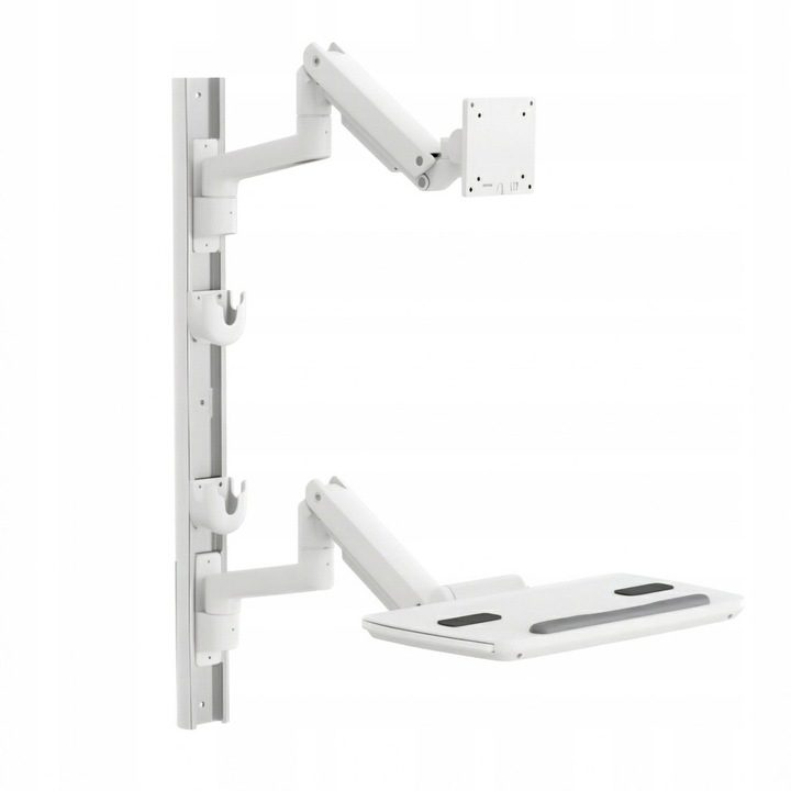 Spacetronik monitor és billentyűzet fali tartó, 17-49", fehér, 20kg, állítható
